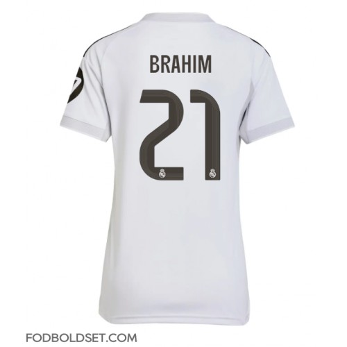 Real Madrid Brahim Diaz #21 Hjemmebanetrøje Dame 2025-26 Kortærmet